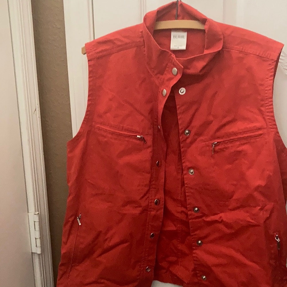 FINAL MARKDOWN Blair snap front utility vest medium